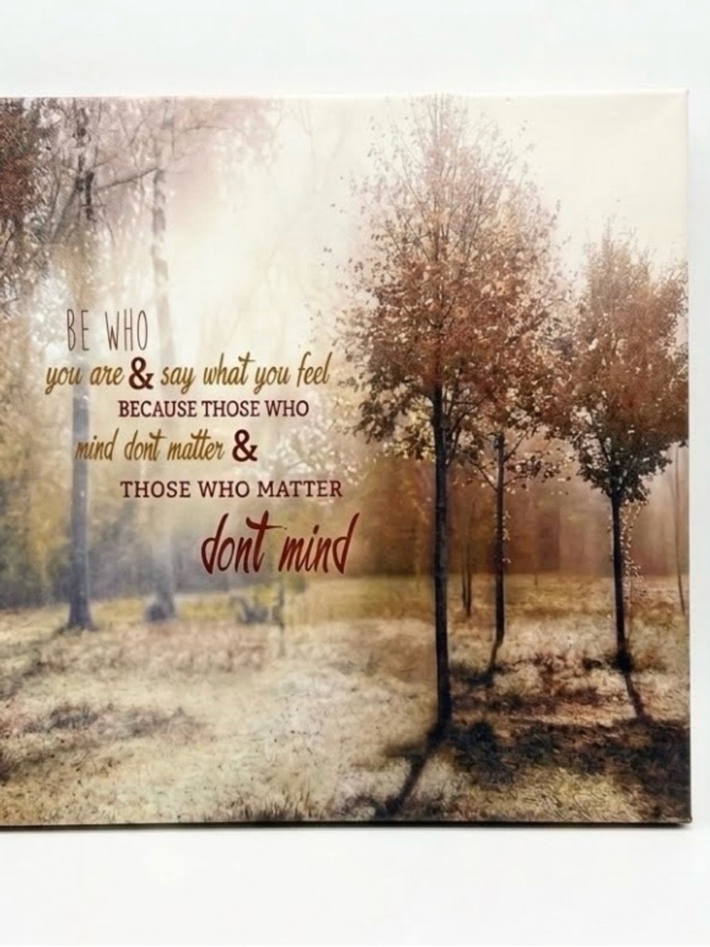🏡Like New Inspirational Canvas Wall Art with Trees 
10 3/4” x 10 3/4”